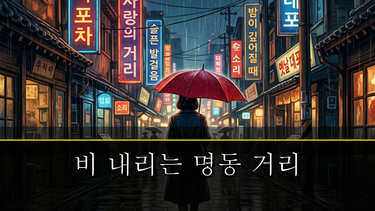비 내리는 명동 거리 | 듣기만 해도 어깨가 들썩이는 트로트 메들리 🎤
