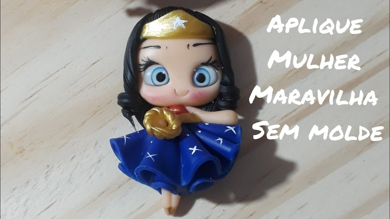 Aplique Mulher Maravilha Sem molde😘😘😘