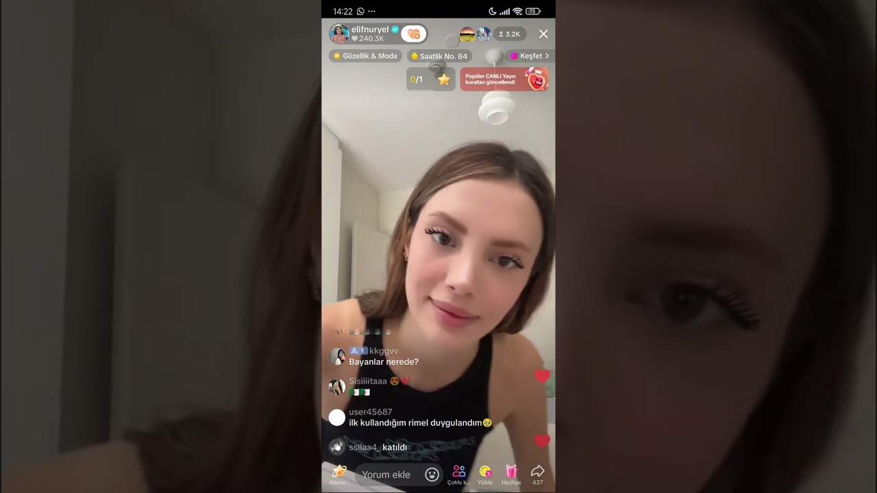 Elif nur yel tiktok yayını makyaj yayını part-  2 | 24 Ağustos 2024