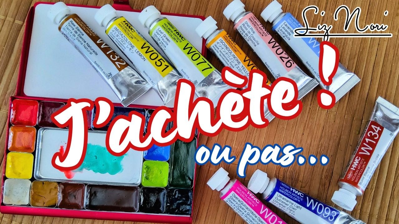 ACHETER MOINS, PEINDRE MIEUX ! (+ palette Art toolkit et aquarelles Holbein)
