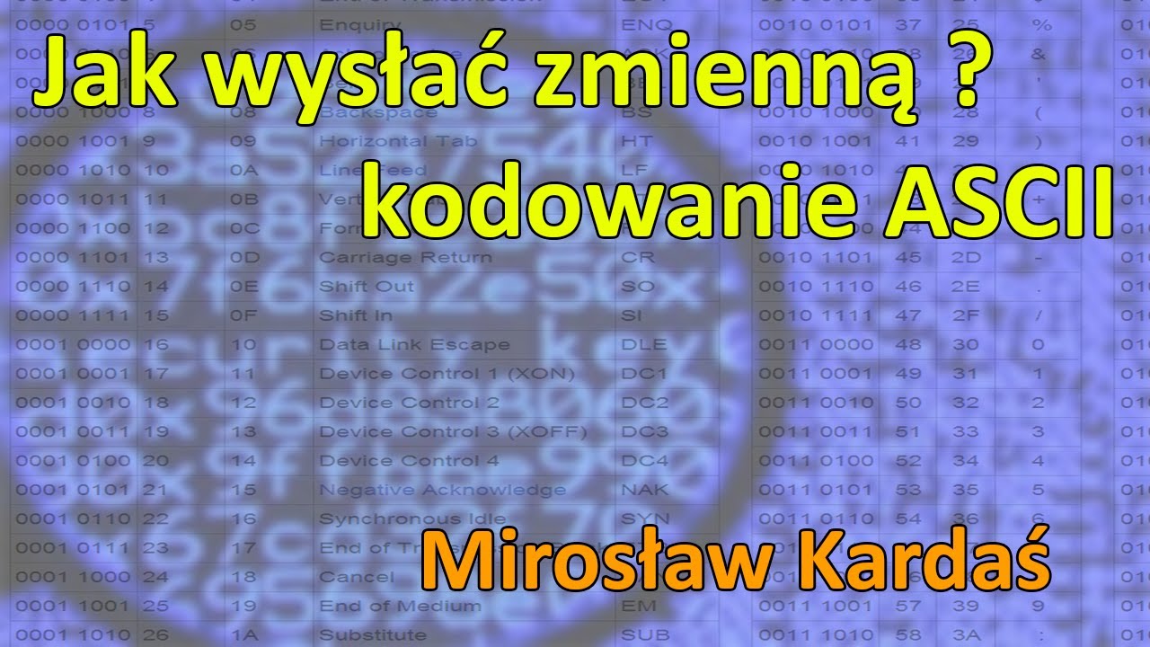 Jak wysłać zmienną ? - kody ASCII