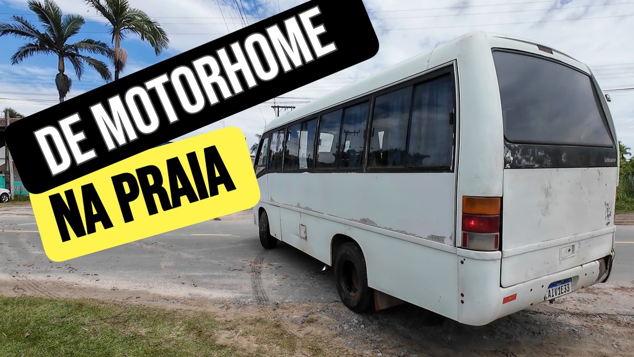 Viagem de MOTORHOME para a PRAIA. E atolamos em uma Valeta!