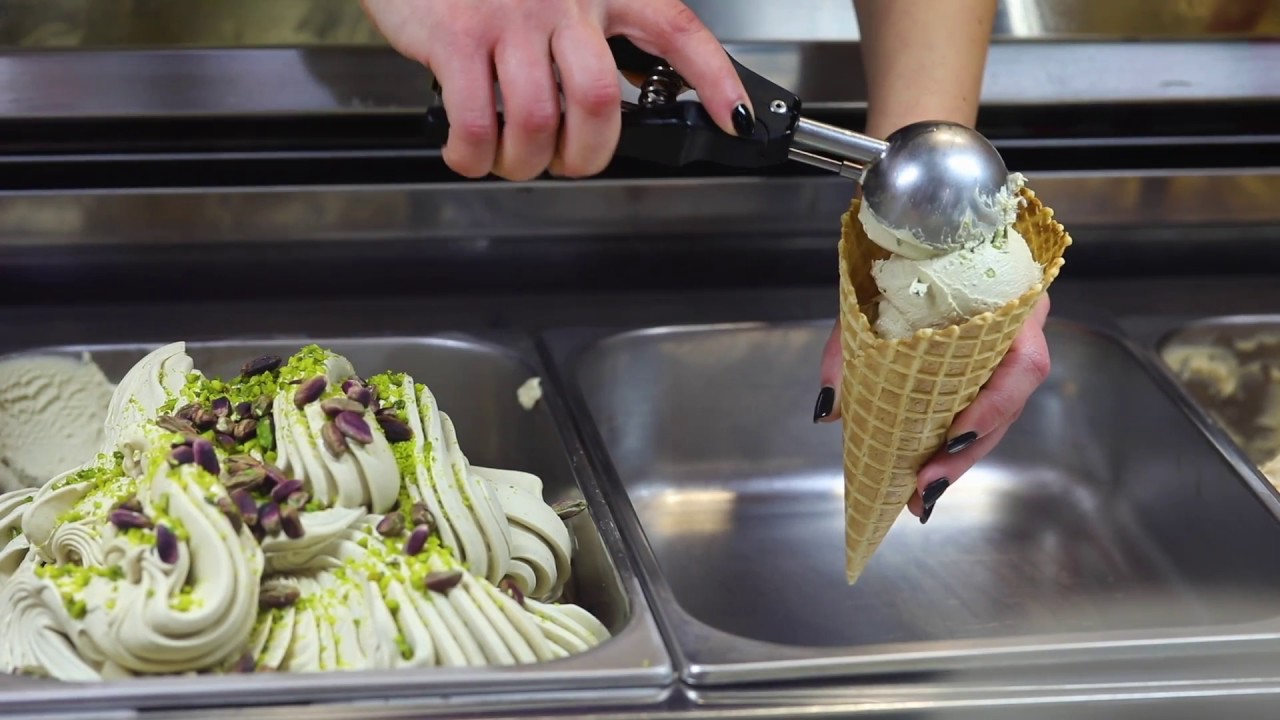 Cono gelato al pistacchio