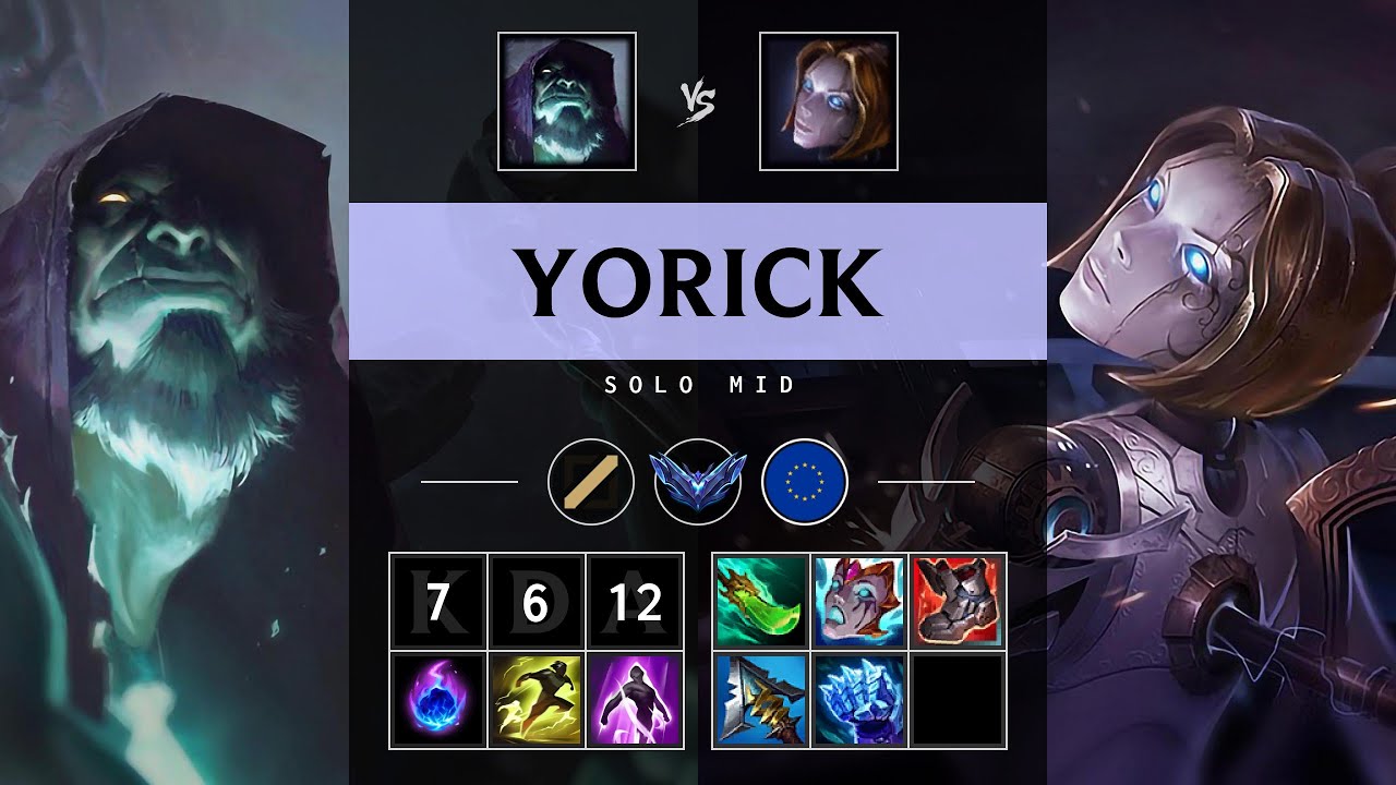 Yorick Mid vs Orianna - EUW Diamond Patch 25.12