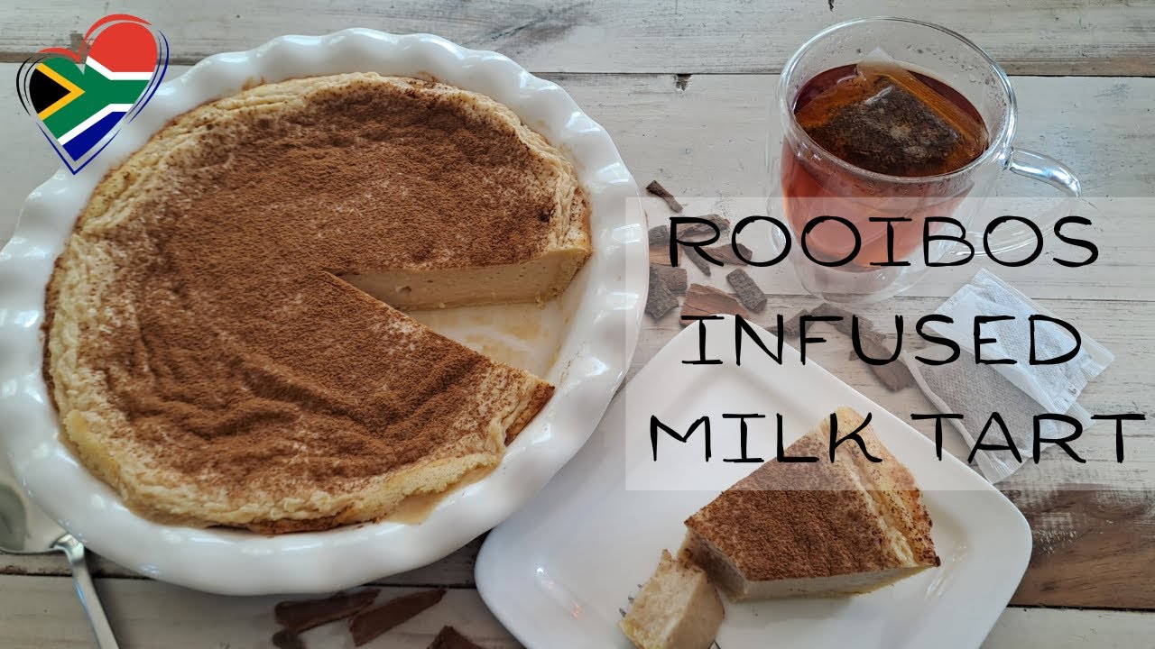 Traditional South African Milk Tart with a Rooibos Twist! #tarts #custard #rooibostea