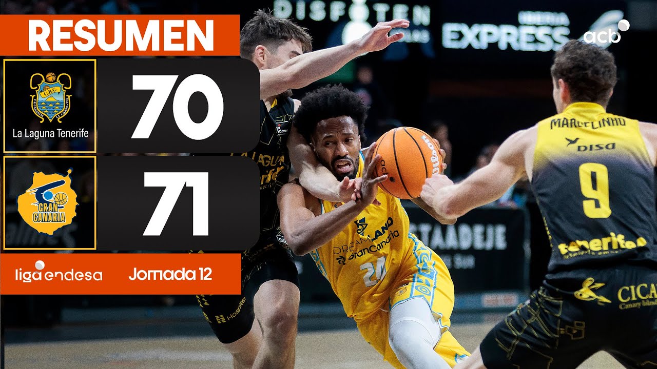 La Laguna Tenerife - Dreamland Gran Canaria (70-71) RESUMEN | Liga Endesa 2025-26