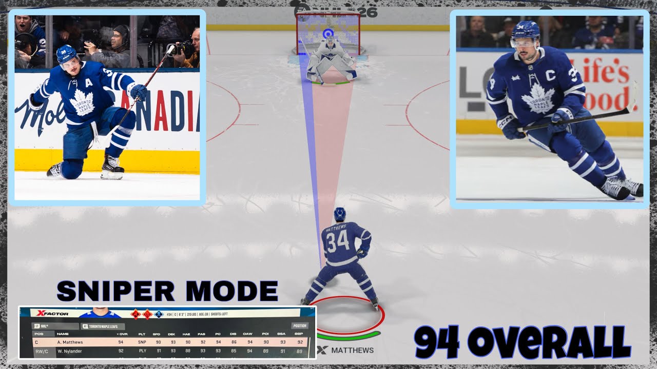 Going OFF with Auston Matthews in NHL 26 Threes online!