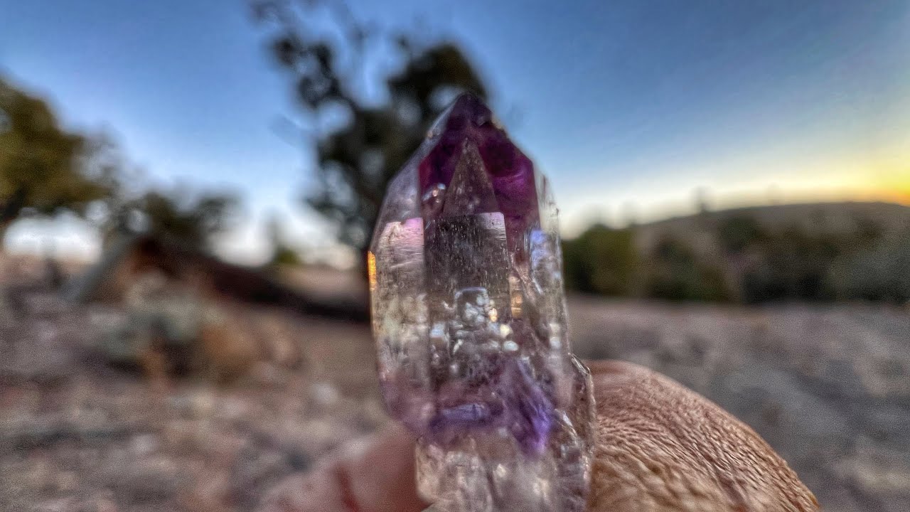 Digging amethyst in utah even in winter