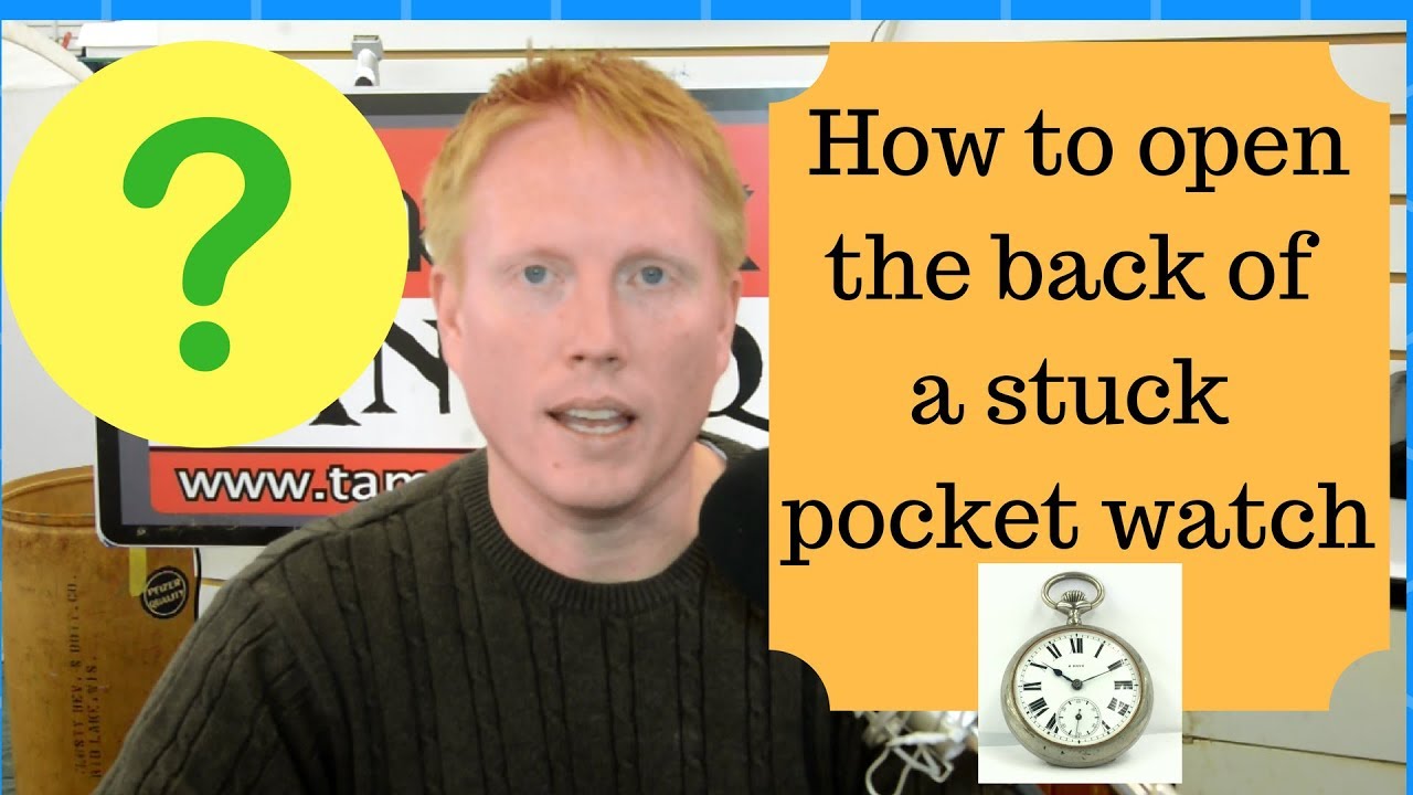 How to Open the Back || Stuck Pocket Watch Case || Easy Fix