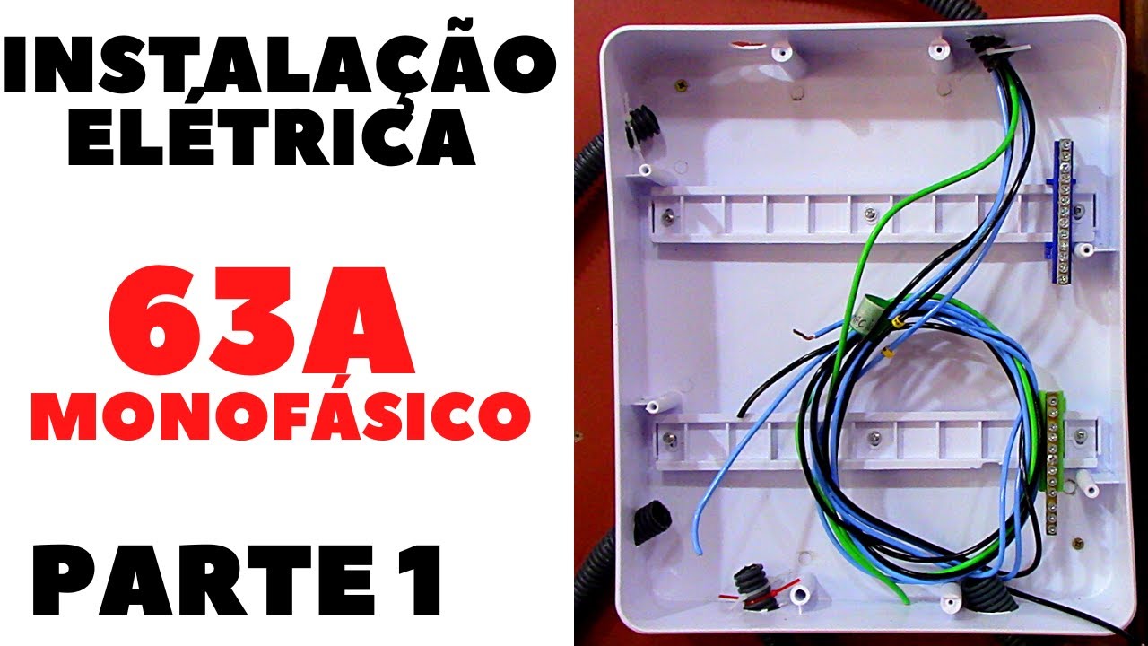 INSTALAÇÃO ELÉTRICA -MONOFÁSICA 63A-127v (parte 1 ) Muitos macetes