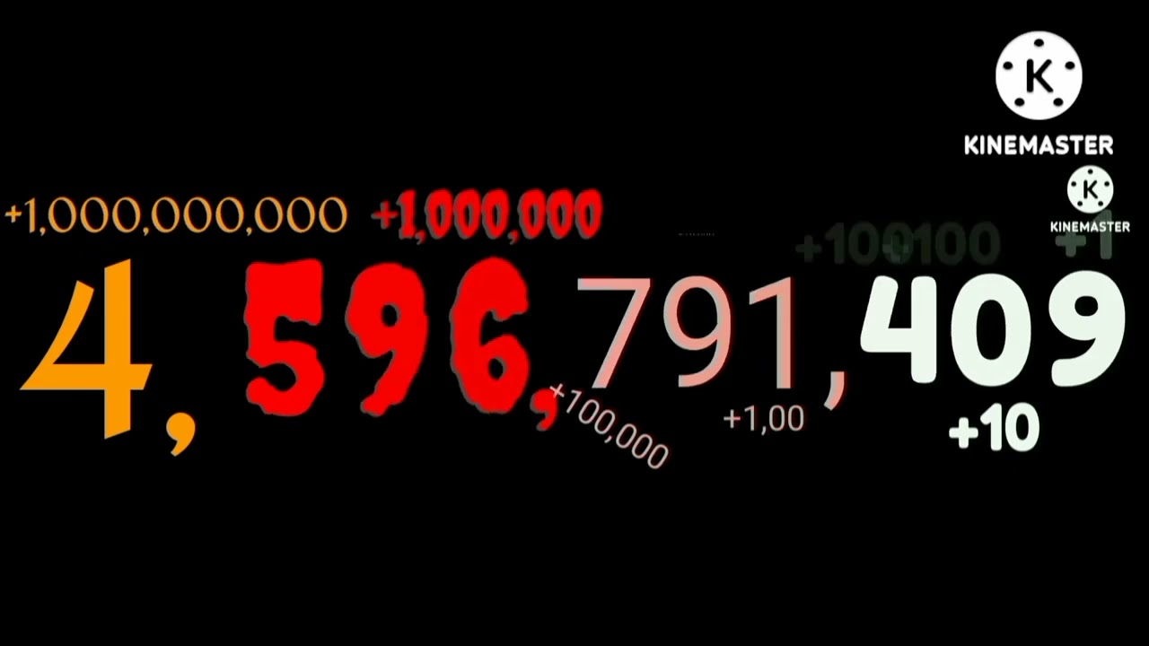 Numbers 0 to 1 quadrillion with sounds