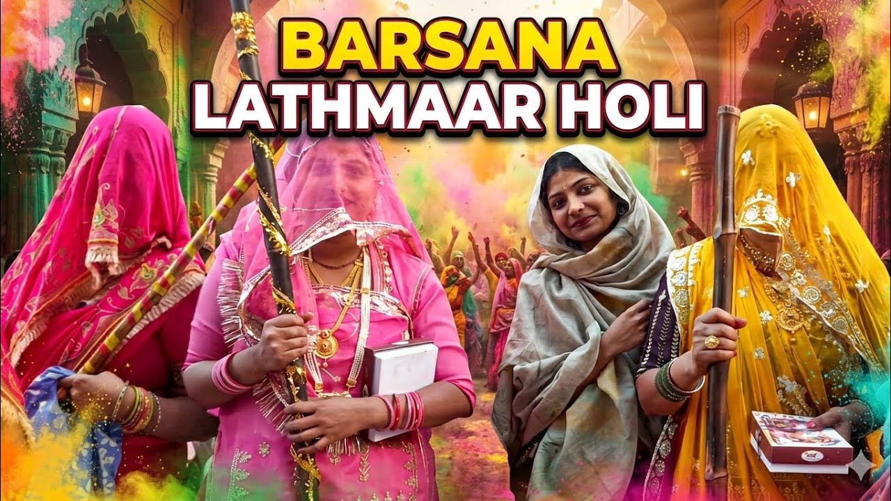 बरसाना लठमार होली की ऐतिहासिक भीड़|2026|8 लाख लोगोंBarsana Lathmar Holi #yt 
