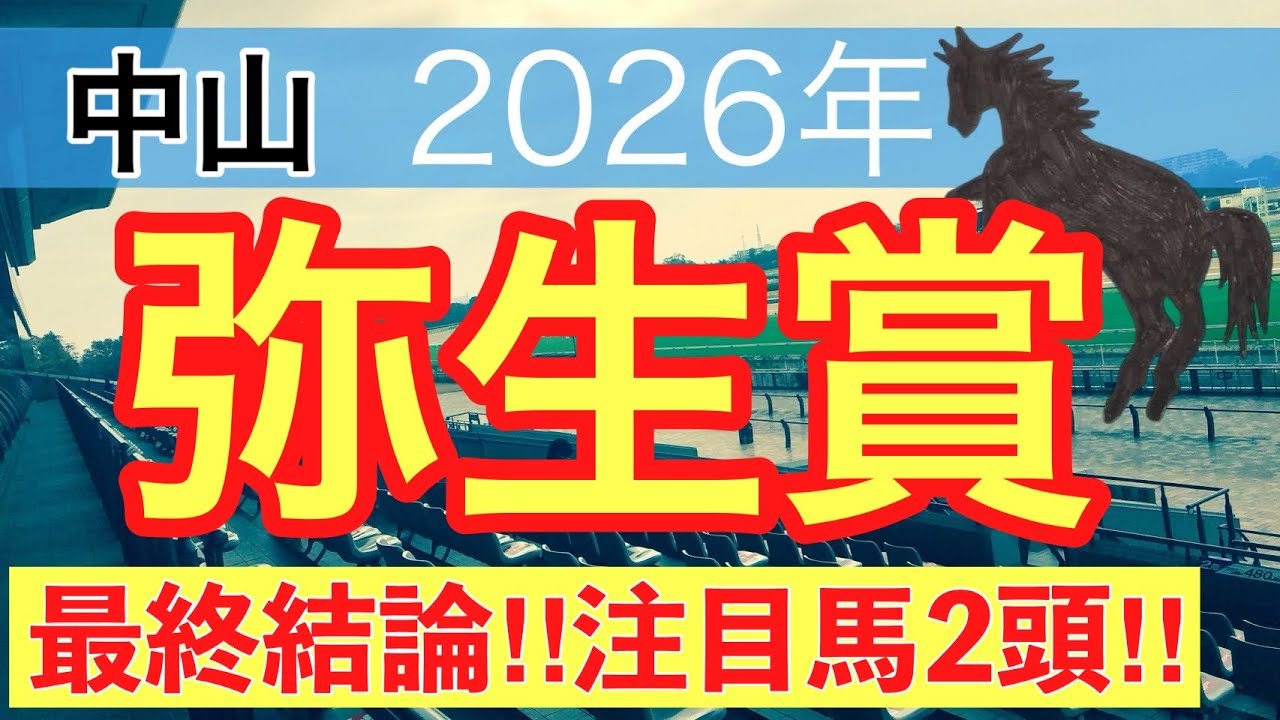 【弥生賞2026】蓮の競馬予想(最終結論)〜フィリーズレビューは10人気ギリーズボール穴馬推奨