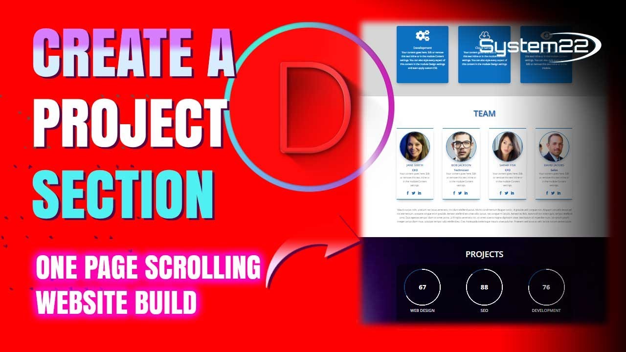 Divi Theme Create A PROJECT SECTION 👈👈👈