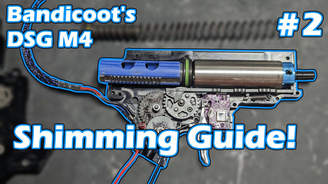 Bandicoot's #airsoft DSG M4 |  Part 2 | voiced shimming guide