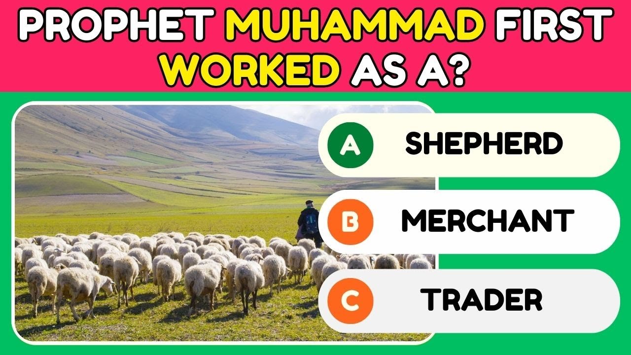 Prophet Muhammad (PBUH) Quiz | Last Messenger of Allah | Islamic Quiz (No Music)