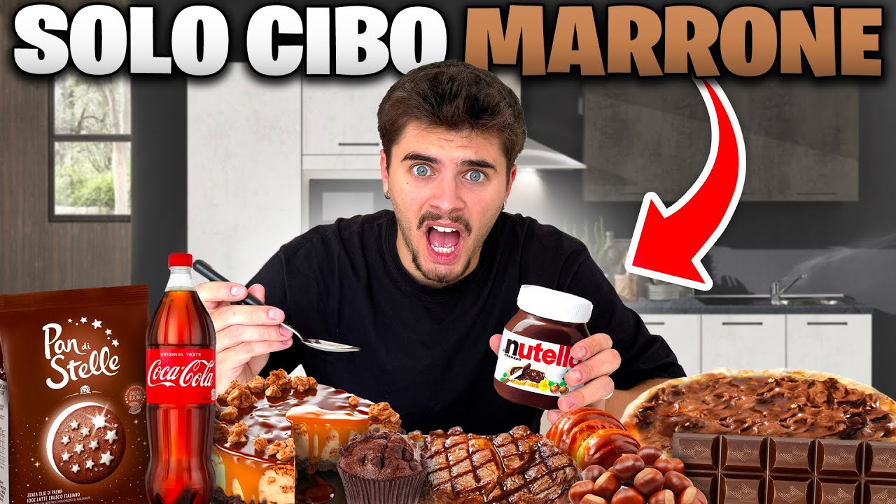 🟤 MANGIO SOLO CIBO MARRONE PER 24H