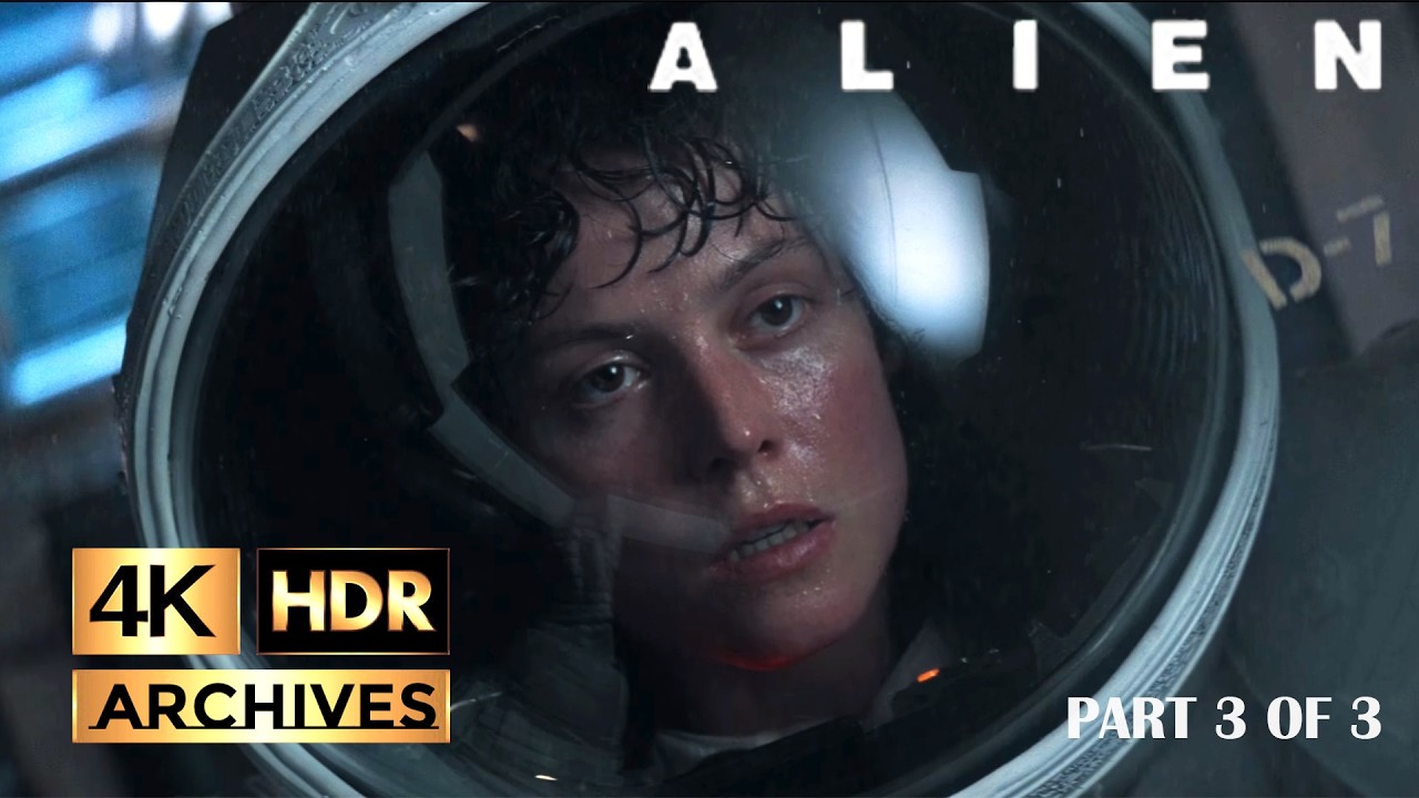 Alien |4K-HDR| Final Fight 3/3 - Blasting the alien xenomorph into space (1979)