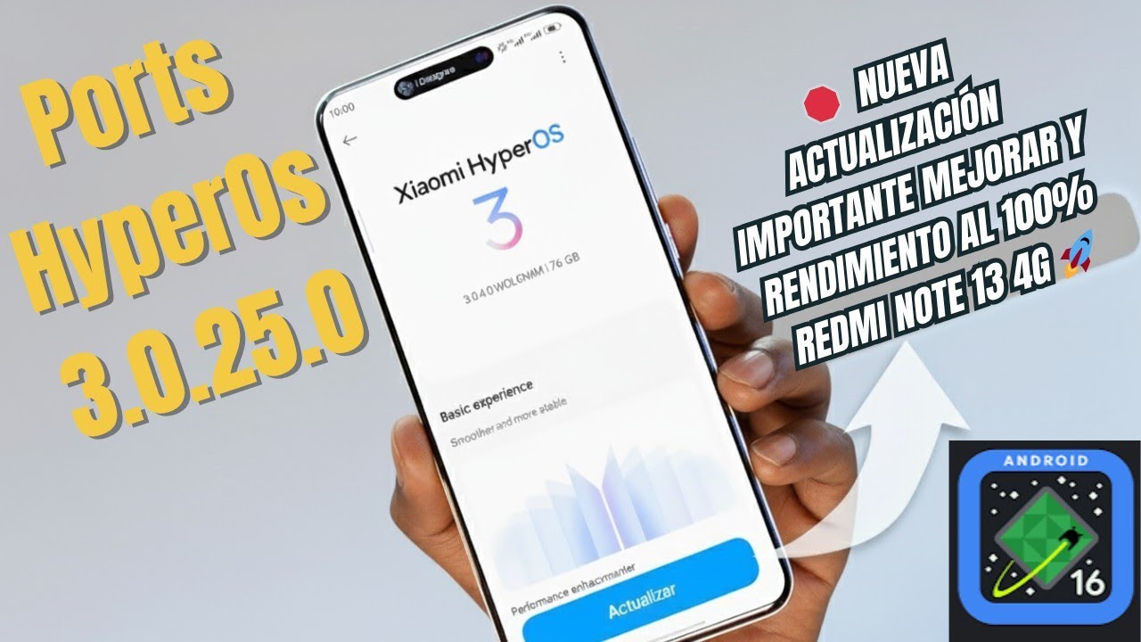 Nueva Actualización HyperOs 3.0.25.0 Estáble Redmi Note 13 4g Ports Actualiza Ya! By blacklizard 🚀💯