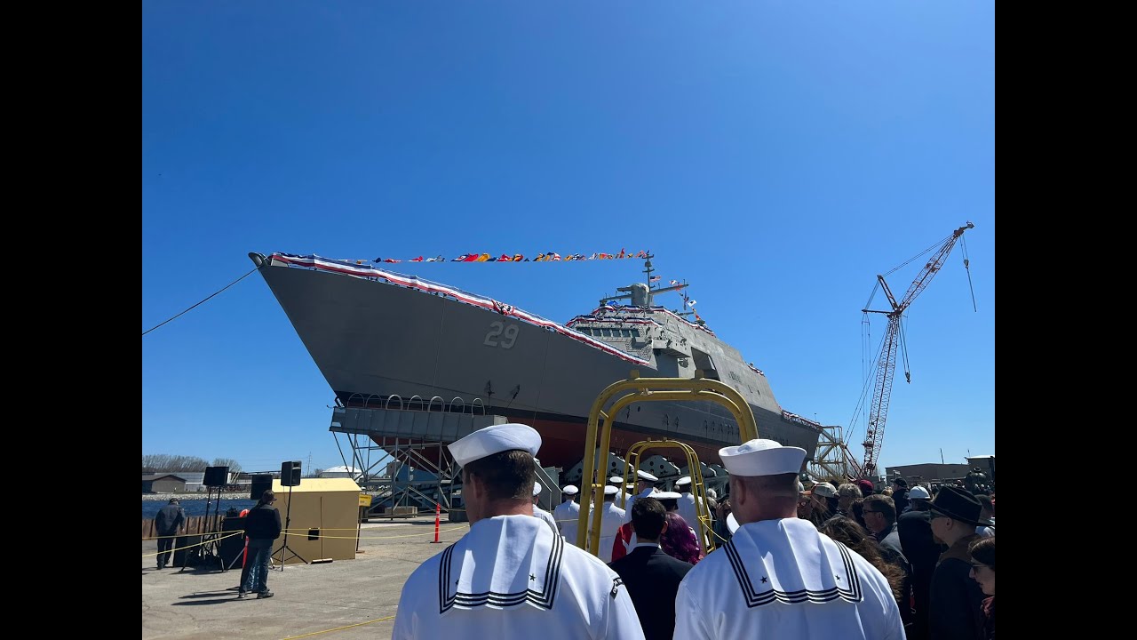U.S Navy launches USS Beloit (LCS 29) at Marinette
