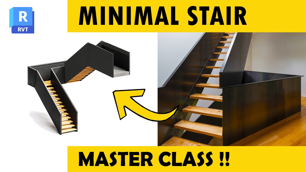 Minimal Staircase in just 10 Mins | Revit Masterclass