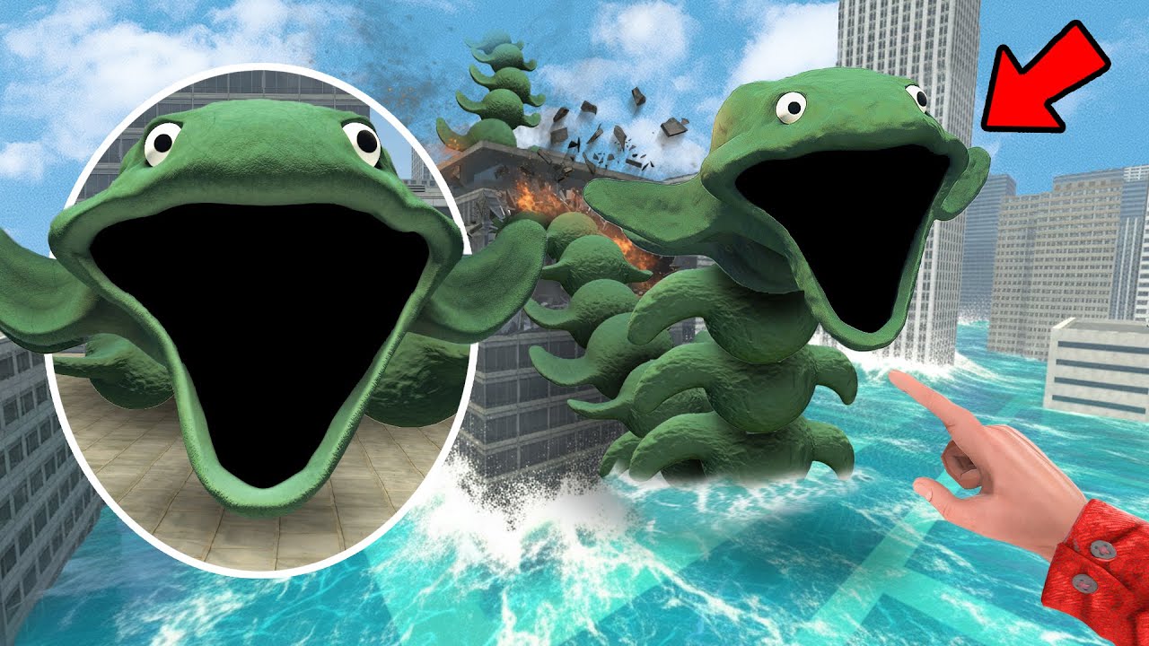Roblox Sea Eater Hungry Bloop Worm is Hunting Me | Kpop Demon Hunters In Gmod