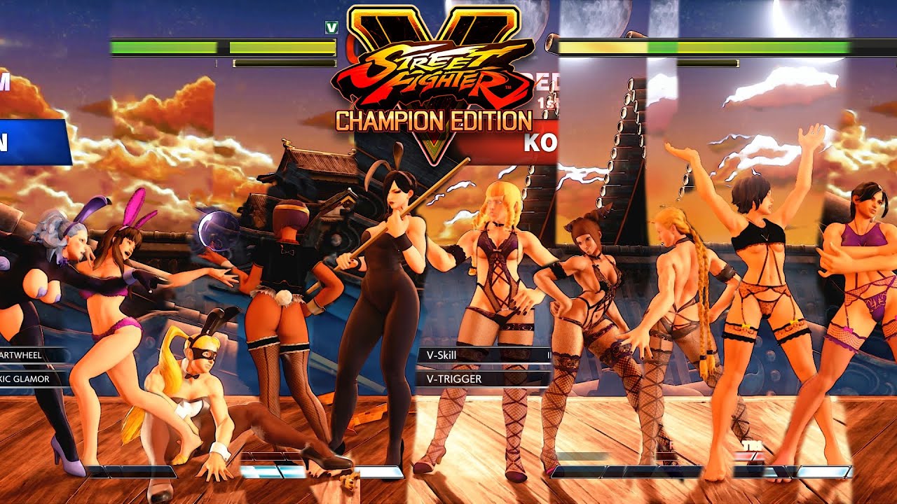 Street Fighter V CE Falke/Menat/R.Mika/Karin/Poison vs Kolin/Juri/Cammy/Sakura/Laura PC Mod