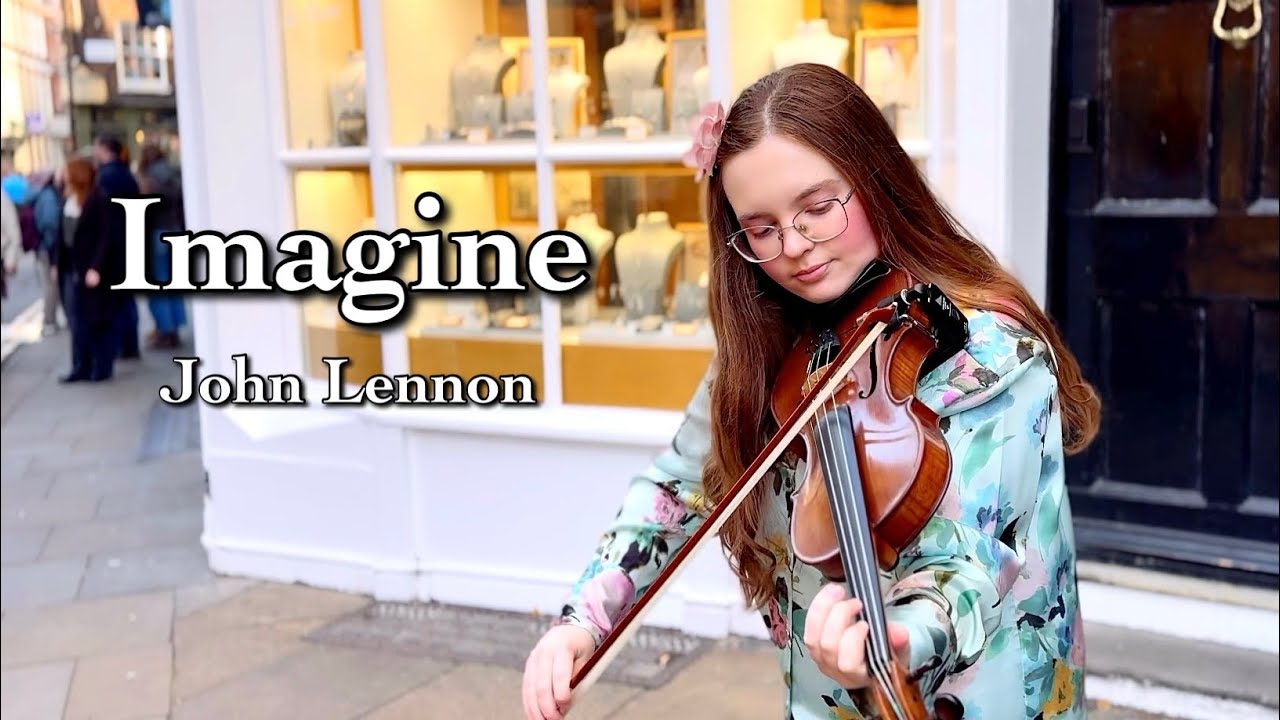 Imagine - John Lennon - Violin Cover by Holly May (Street Performance)