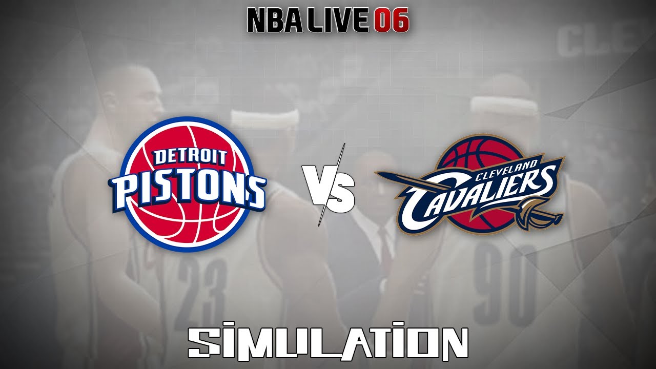 NBA Live 06 (2005) - Detroit Pistons vs Cleveland Cavaliers [Gameplay Simulation]