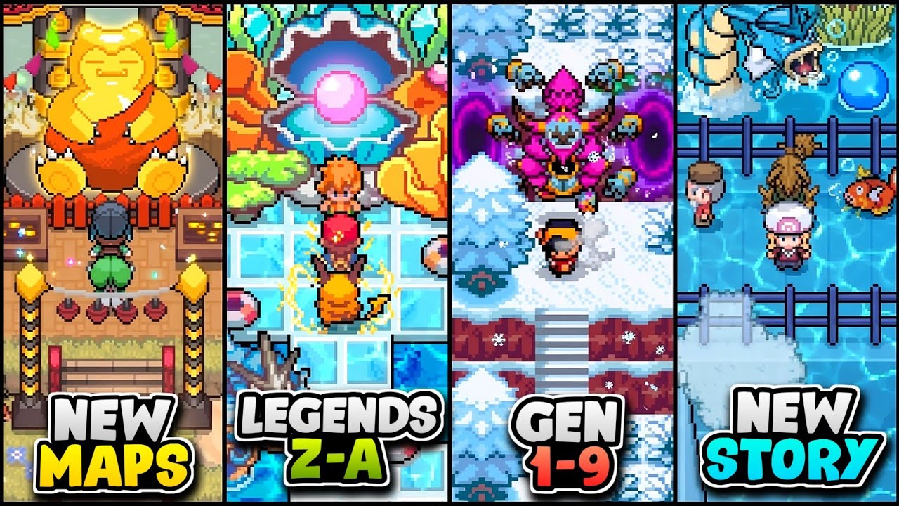 Top 5 BEST Pokemon GBA Rom Hacks & Fangames With Legends Z-A MEGAS To Play In September!!