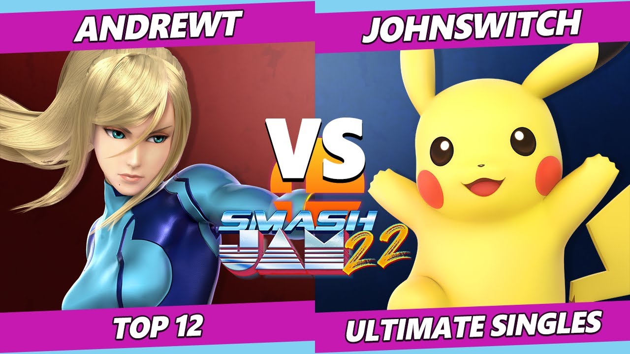 Smash Jam 22 Top 12 - AndrewT (ZSS) Vs. JohnSwitch (Palutena, Pikachu) SSBU Ultimate Tournament