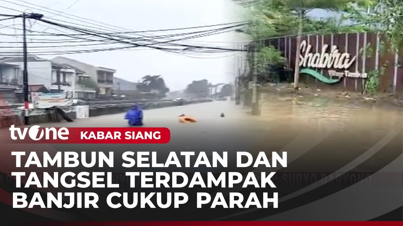 Kacau! Begini Kondisi Banjir di Tambun Selatan dan Tangsel | Kabar Siang