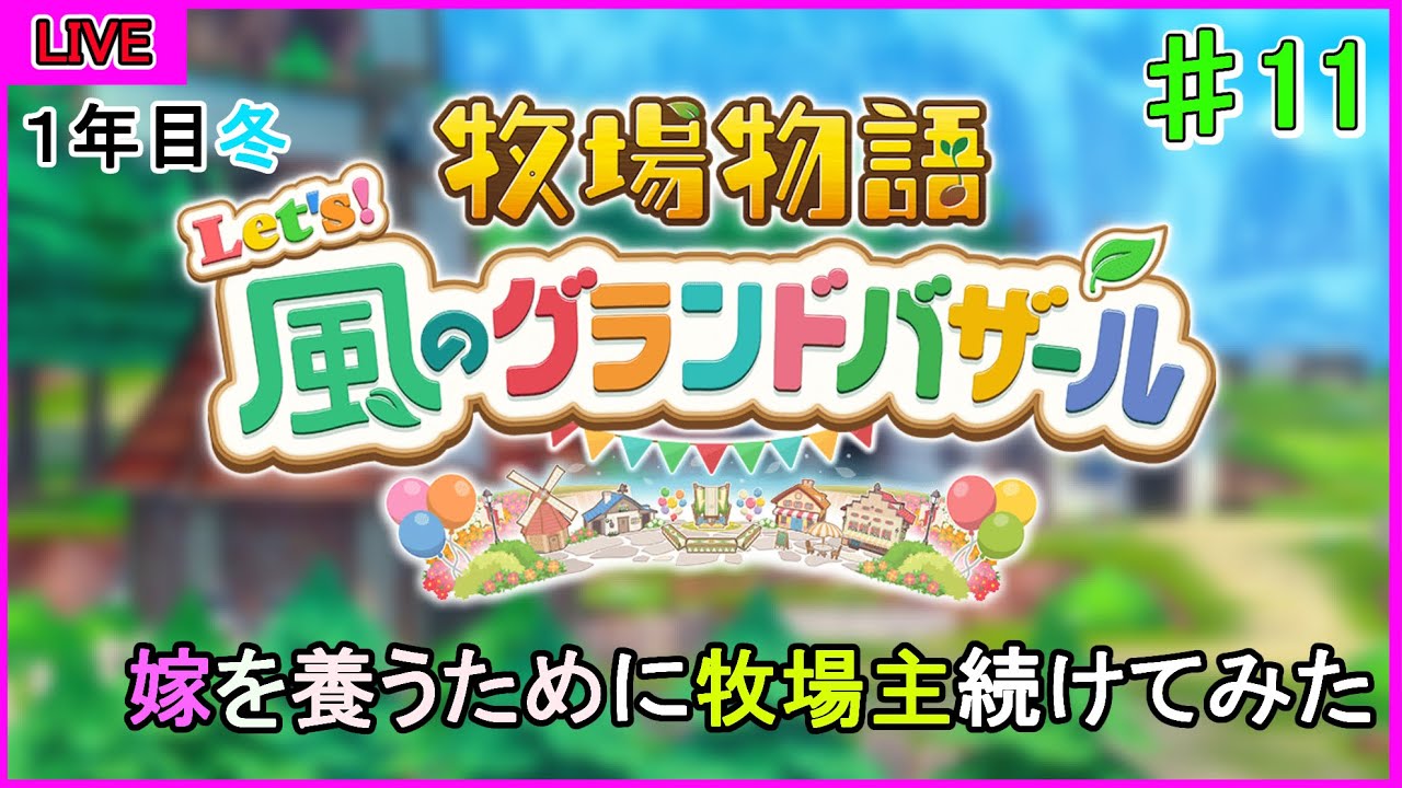 【牧場物語 Let's！風のグランドバザール】　嫁に会いに帰ってきた　※ネタバレあり　ー　TSUBAKI　AKATSUKI　ー