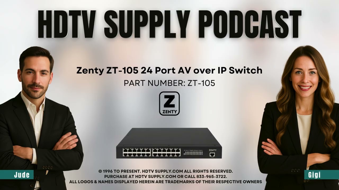 Zenty ZT-105 24 Port AV over IP Switch