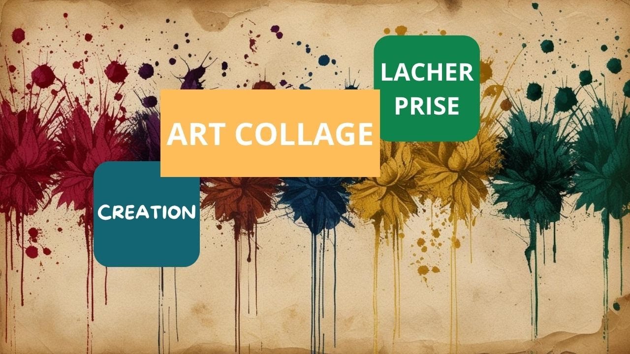 ART COLLAGE UNE FILLE AU TOP