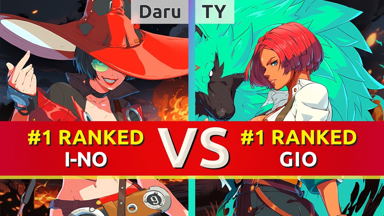 GGST ▰ Daru (#1 Ranked I-No) vs TY (#1 Ranked Giovanna). High Level Gameplay