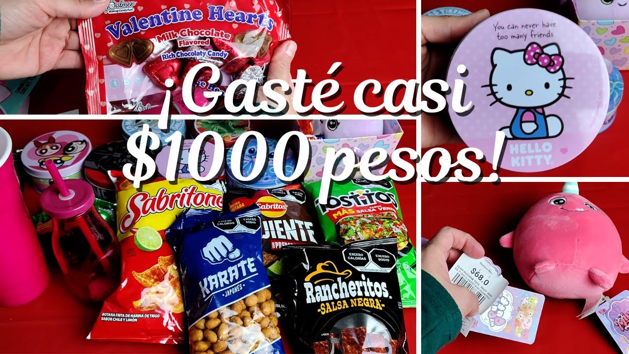 TODO ESTO COMPRÉ PARA SAN VALENTÍN CON MENOS DE $1000 PESOS