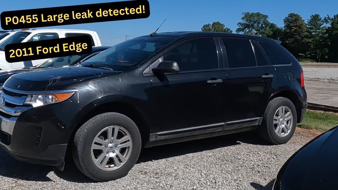 Ford Edge 2011 года выпуска, код P0455, система улавливания паров топлива. Обнаружена крупная уте...