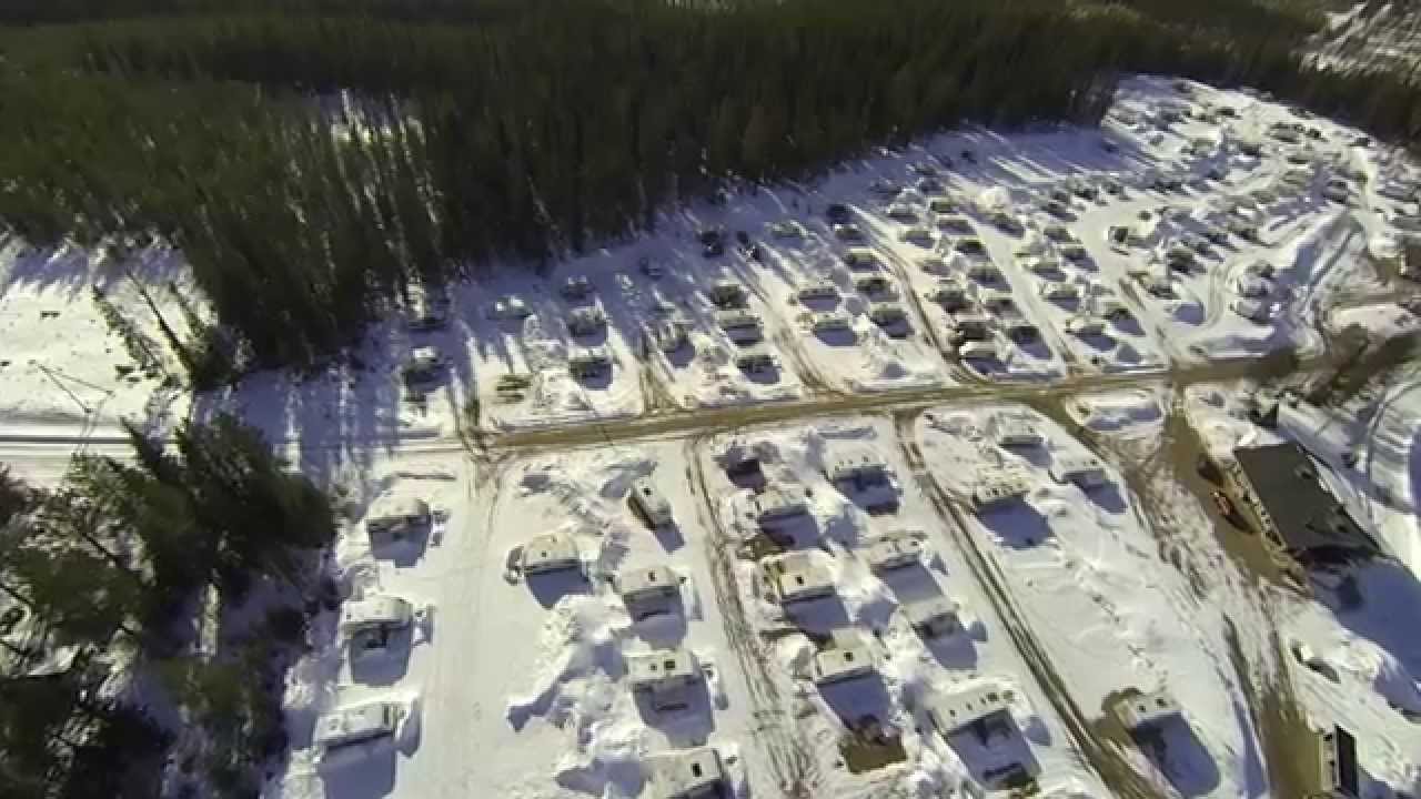 Ukkohalla karavaanarialue Huhtikuussa 2014.