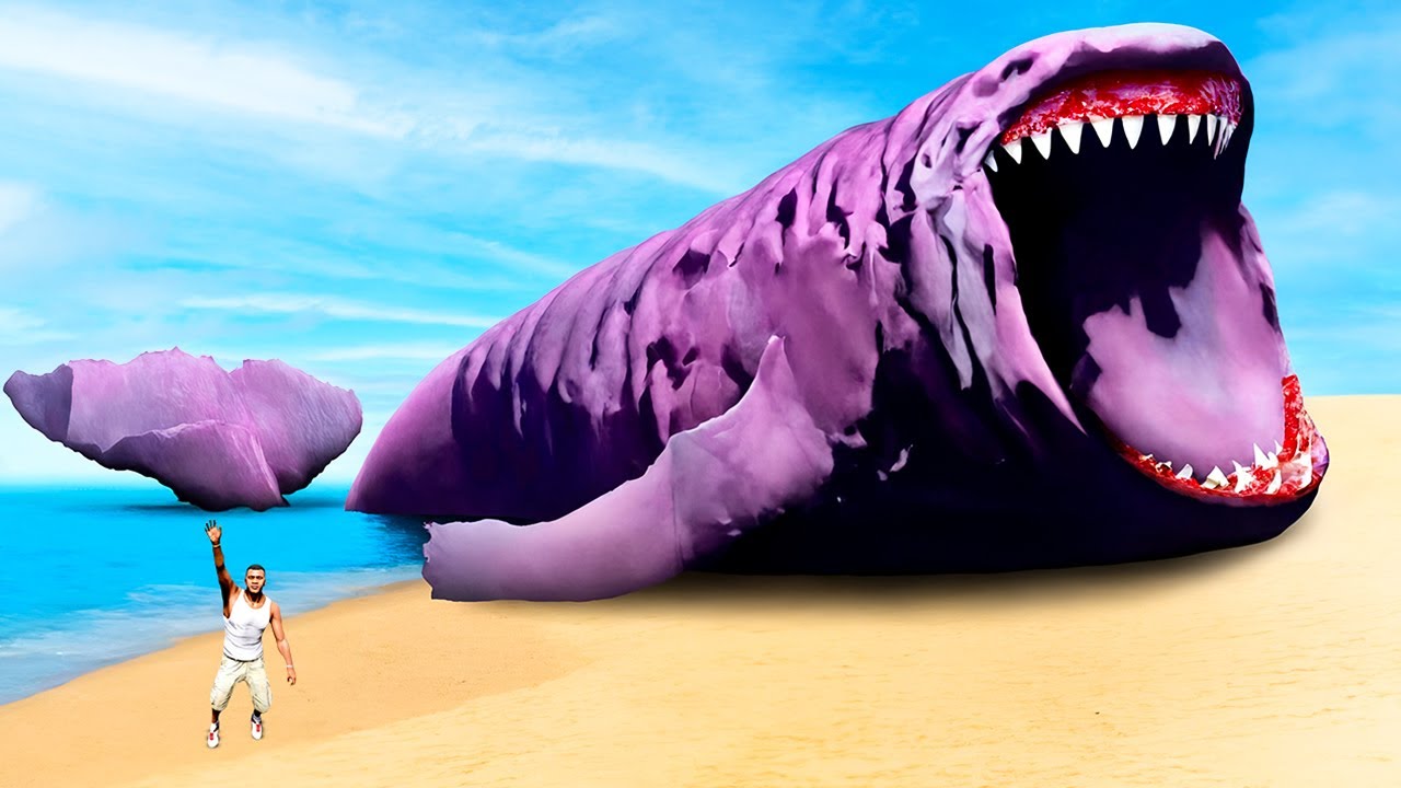 Franklin Found Biggest SEA MONSTER Ever In GTA 5