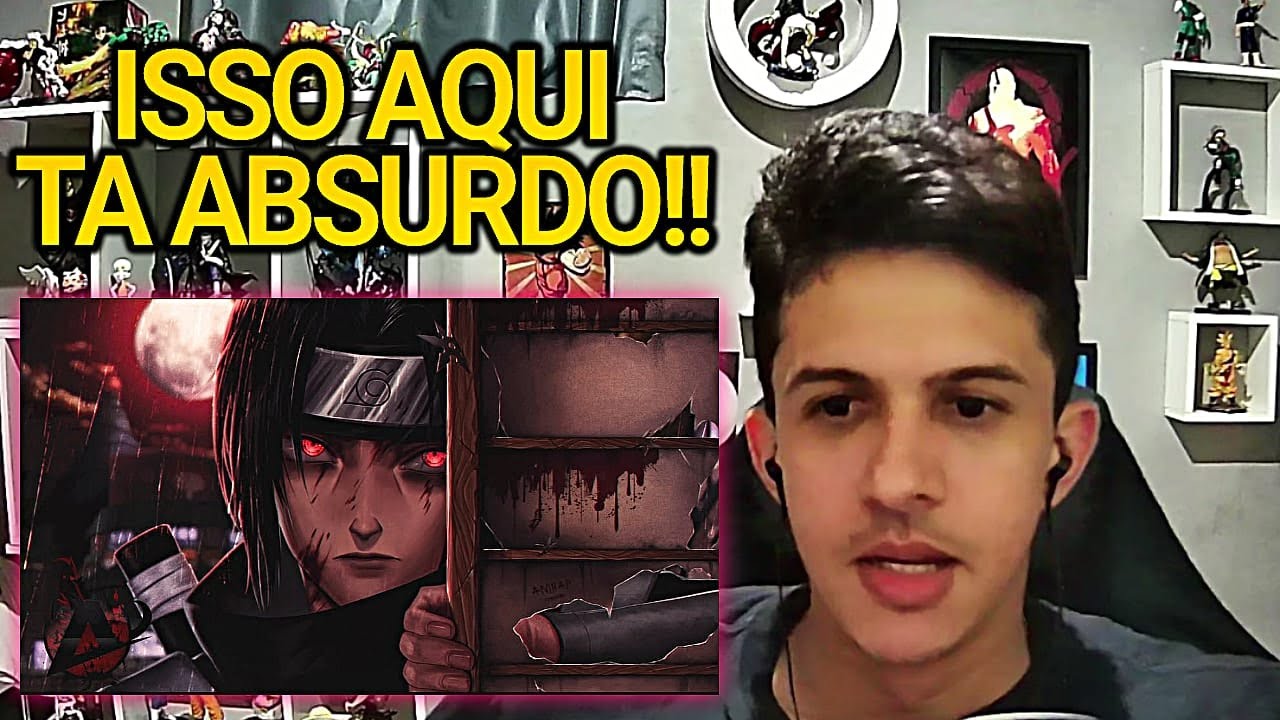 ♪ Itachi Uchiha (Naruto) | Olhos Cansados | AniRap - REACT