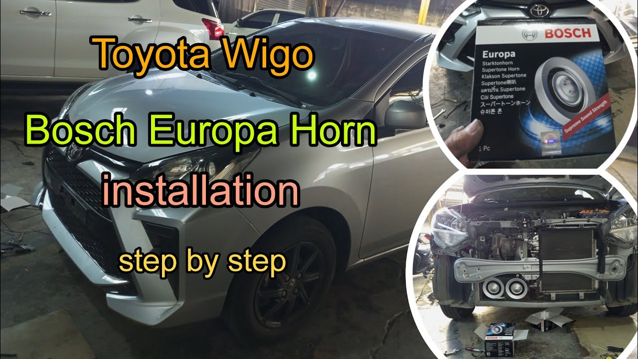 Toyota Wigo | Bosch Europa Horn installation (how to install) step by step