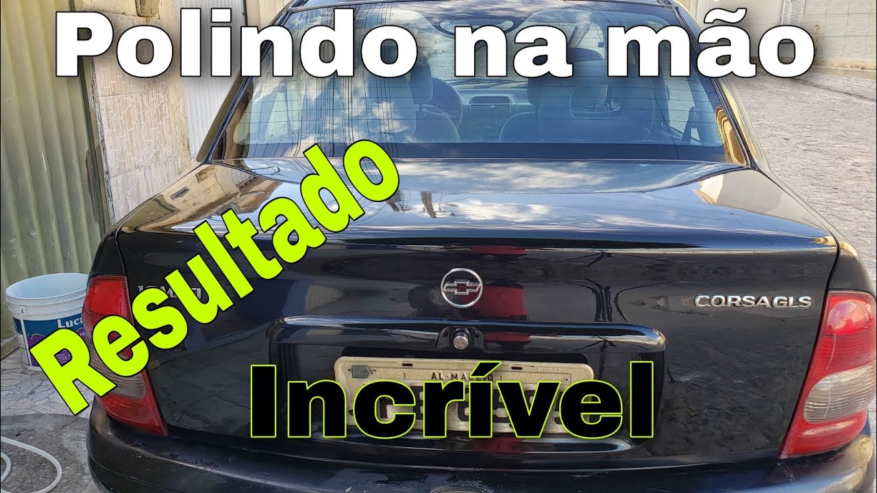 polimento técnico à mão, o resultado ficou incrível 😃