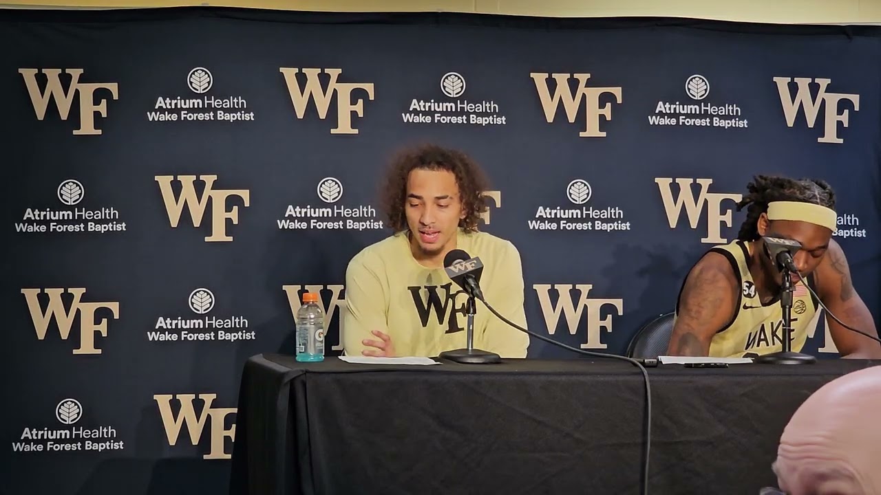 Wake Forest Men's Basketball 🏀 Press Conference #basketball #greenvillesm #godeacs #accmbb 