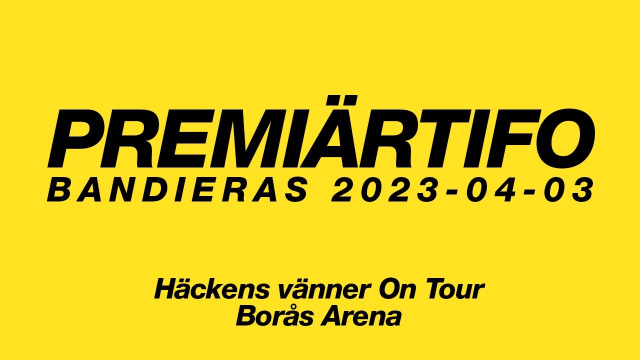 Bandieras premiärtifo borta mot IF Elfsborg // Allsvenskan 2023