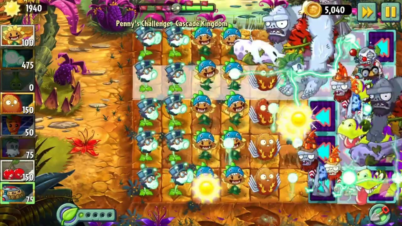 How To Beat Penny's Challenge 2/23/26 - Cascade Kingdom (PvZ2 Reflourished)