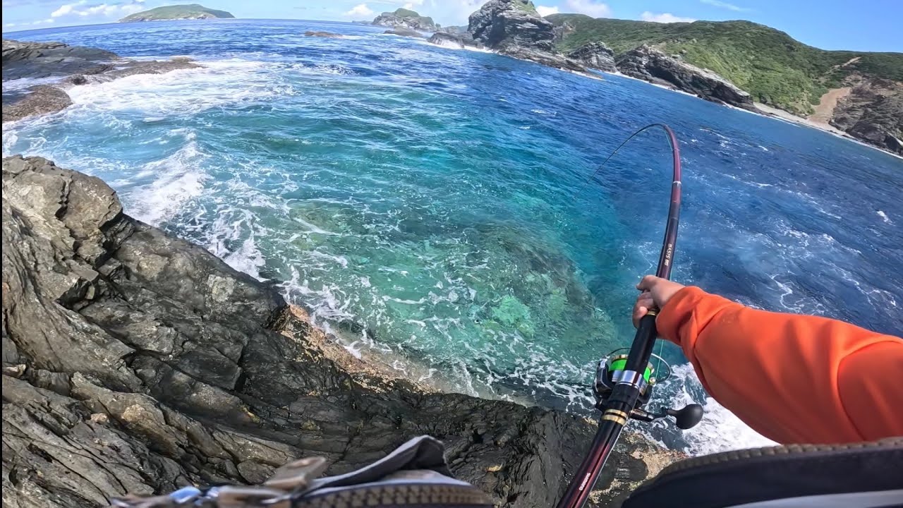 【スルルー釣り】慶良間の磯でマジ好きな魚釣れた