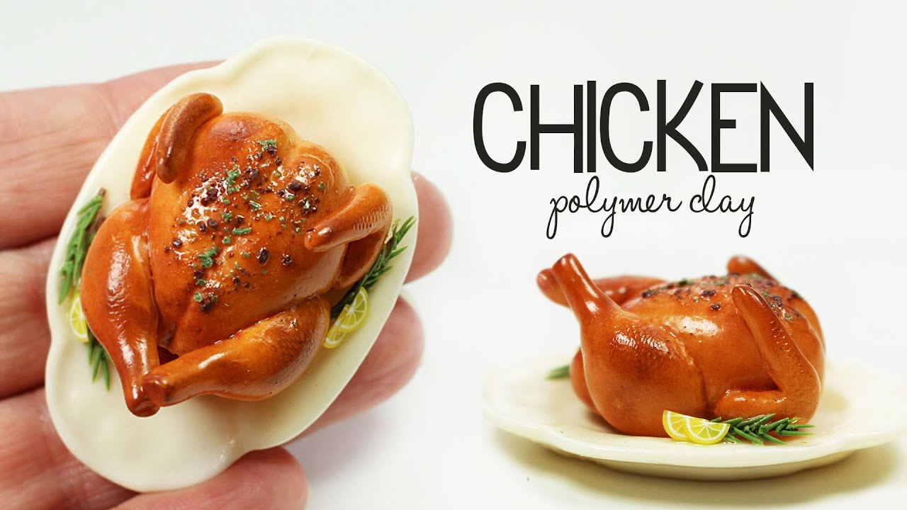 polymer clay Roast Chicken TUTORIAL | polymer clay food