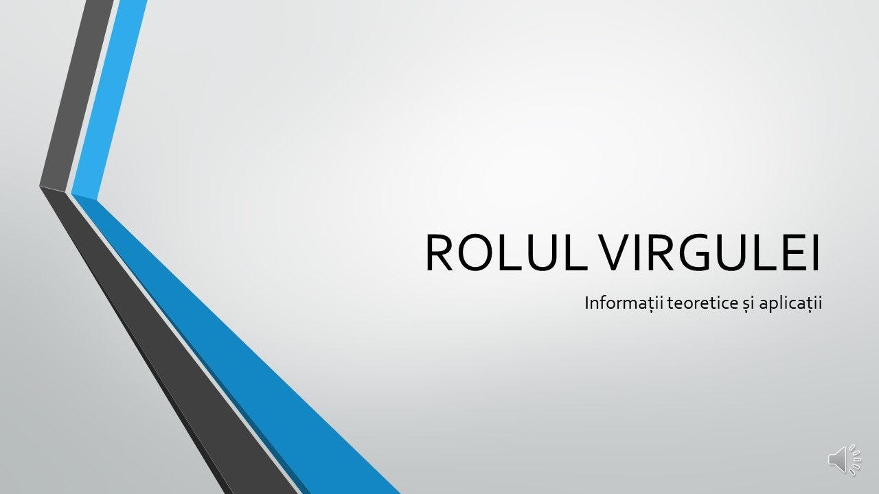Rolul virgulei
