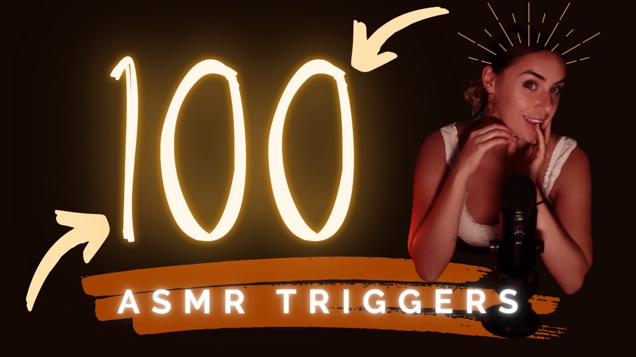 100 ASMR Triggers For 100+ Subscribers 💯  | Celebration time 🎉 | Mic scratching, Stroking, Whispers